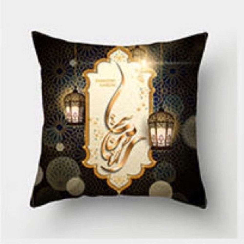 2X Ramadan Decorative Pillow Case